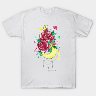 Magical moon rose T-Shirt